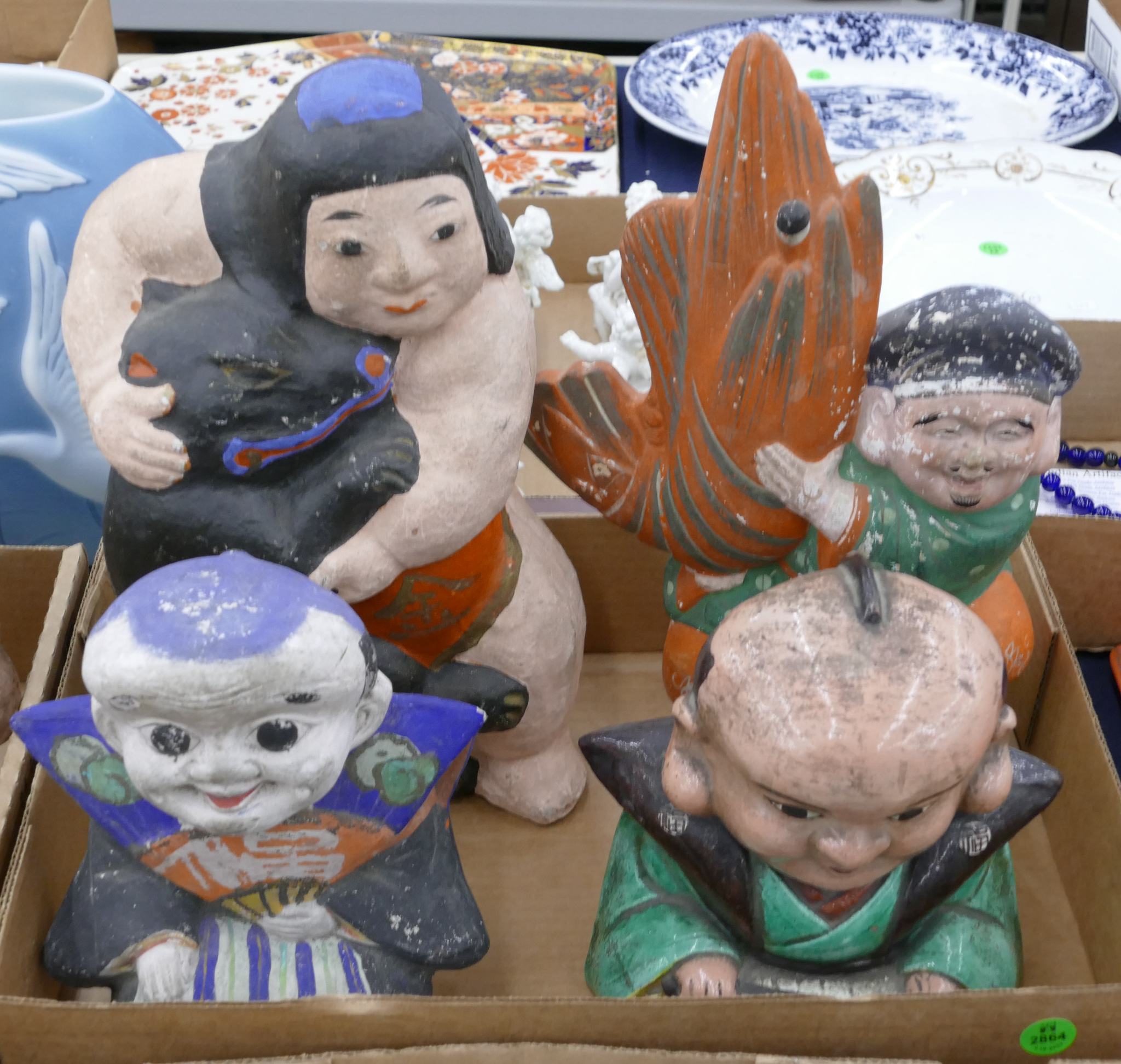 Box 4pc Old Japanese Hanamaki