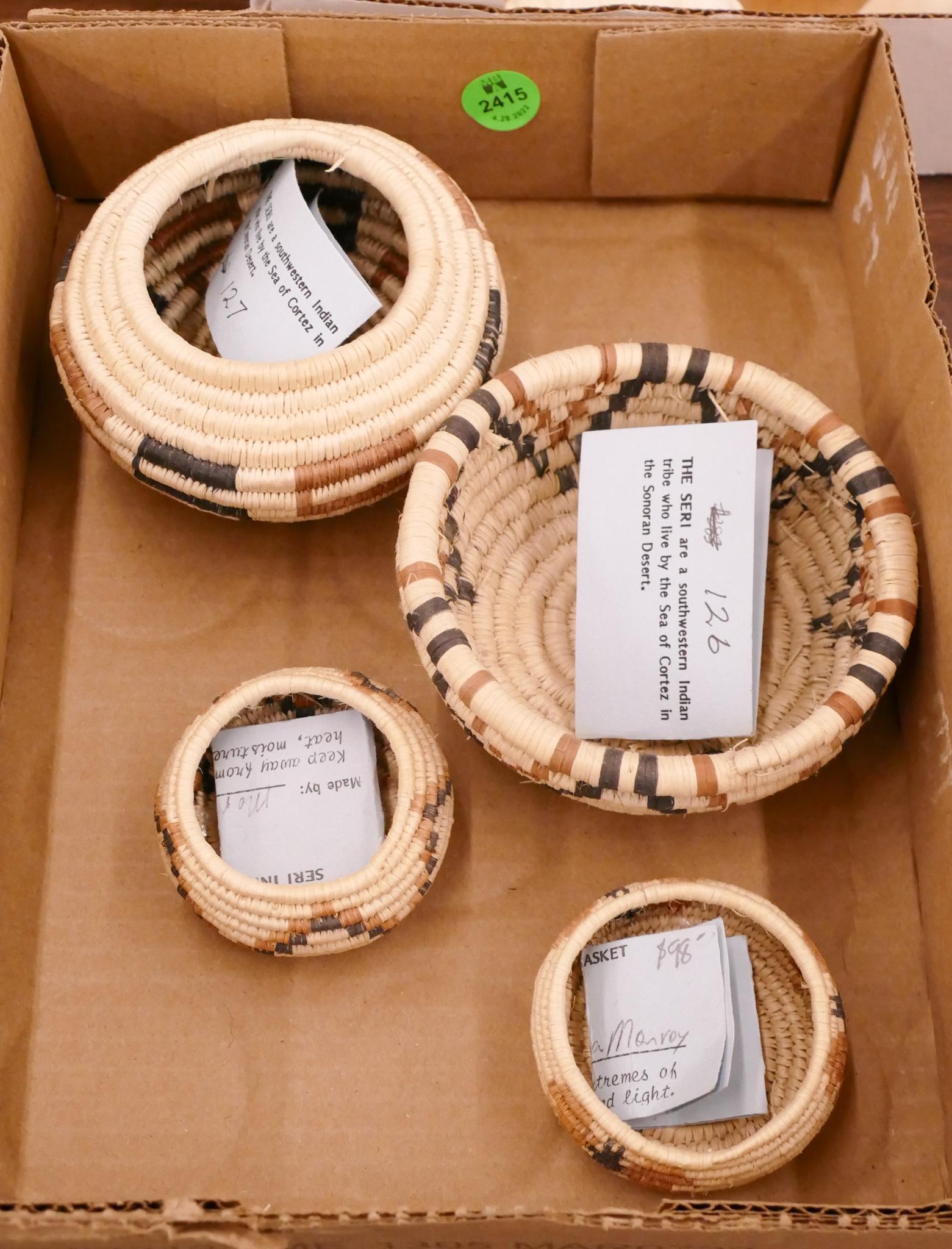 Box 4pc Seri Indian Baskets-