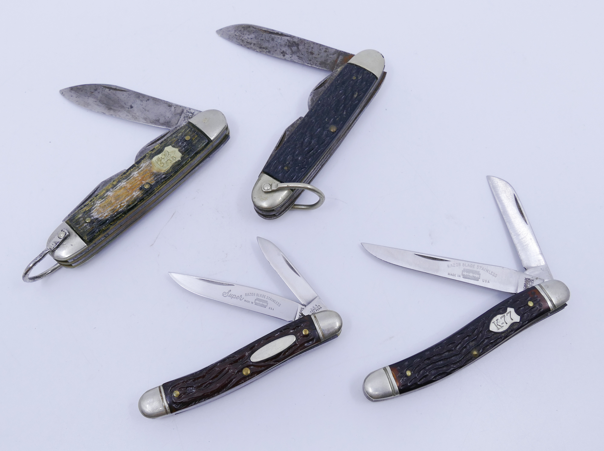 Box 4pc Vintage Pocket Knives