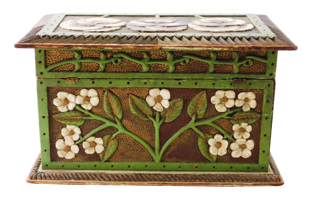 BOX, AMERICAN, LATE 19TH EARLY 20TH