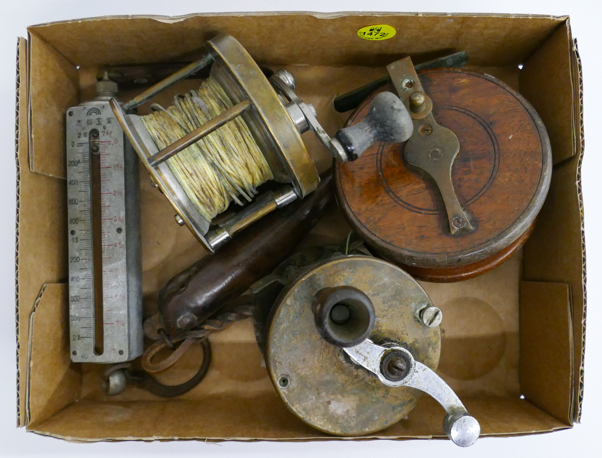 Box Antique Fishing Reels Etc.
