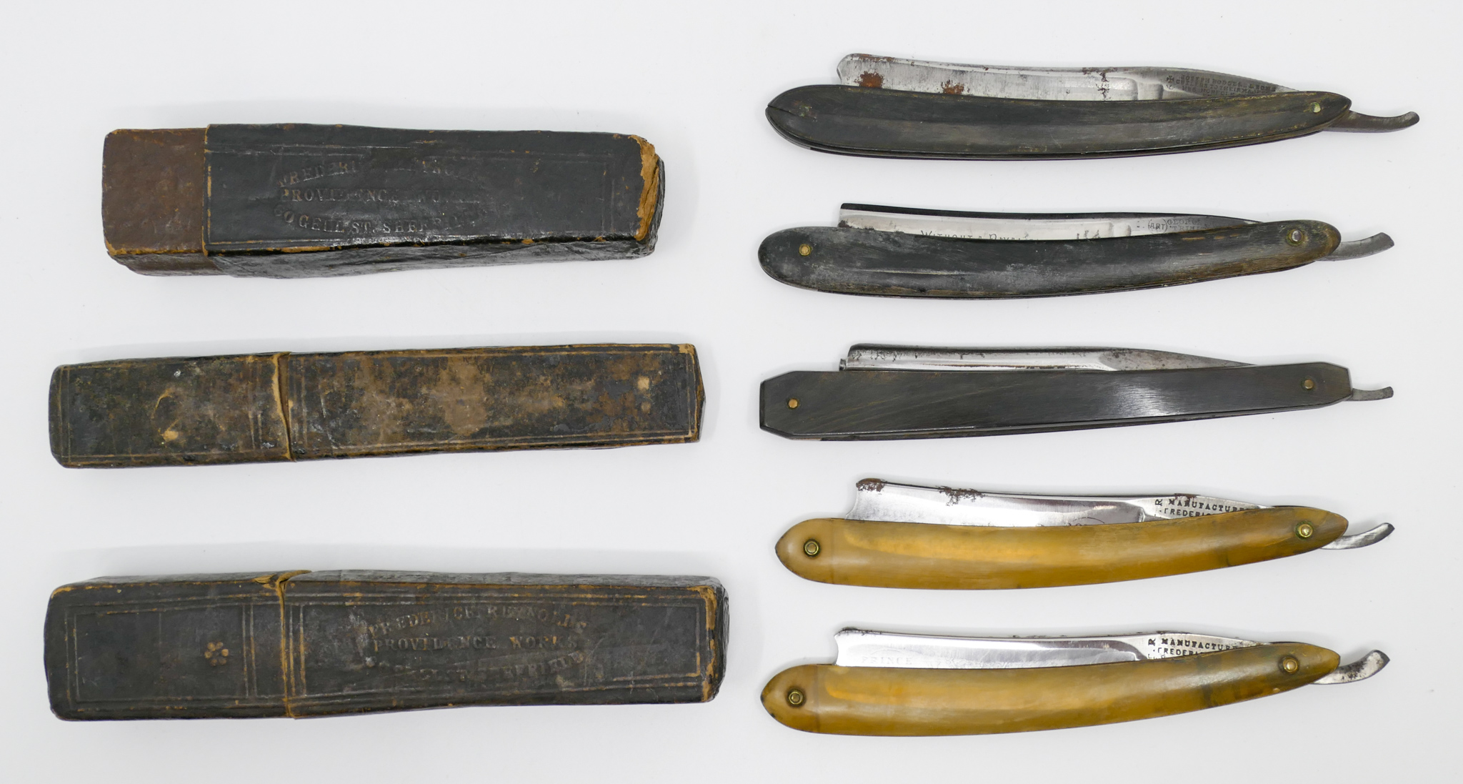 Box Antique Straight Razors