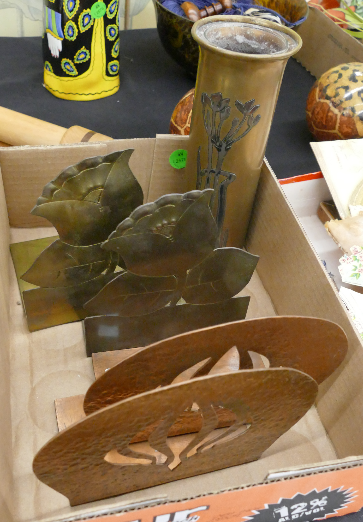 Box Arts & Crafts Metal Bookends