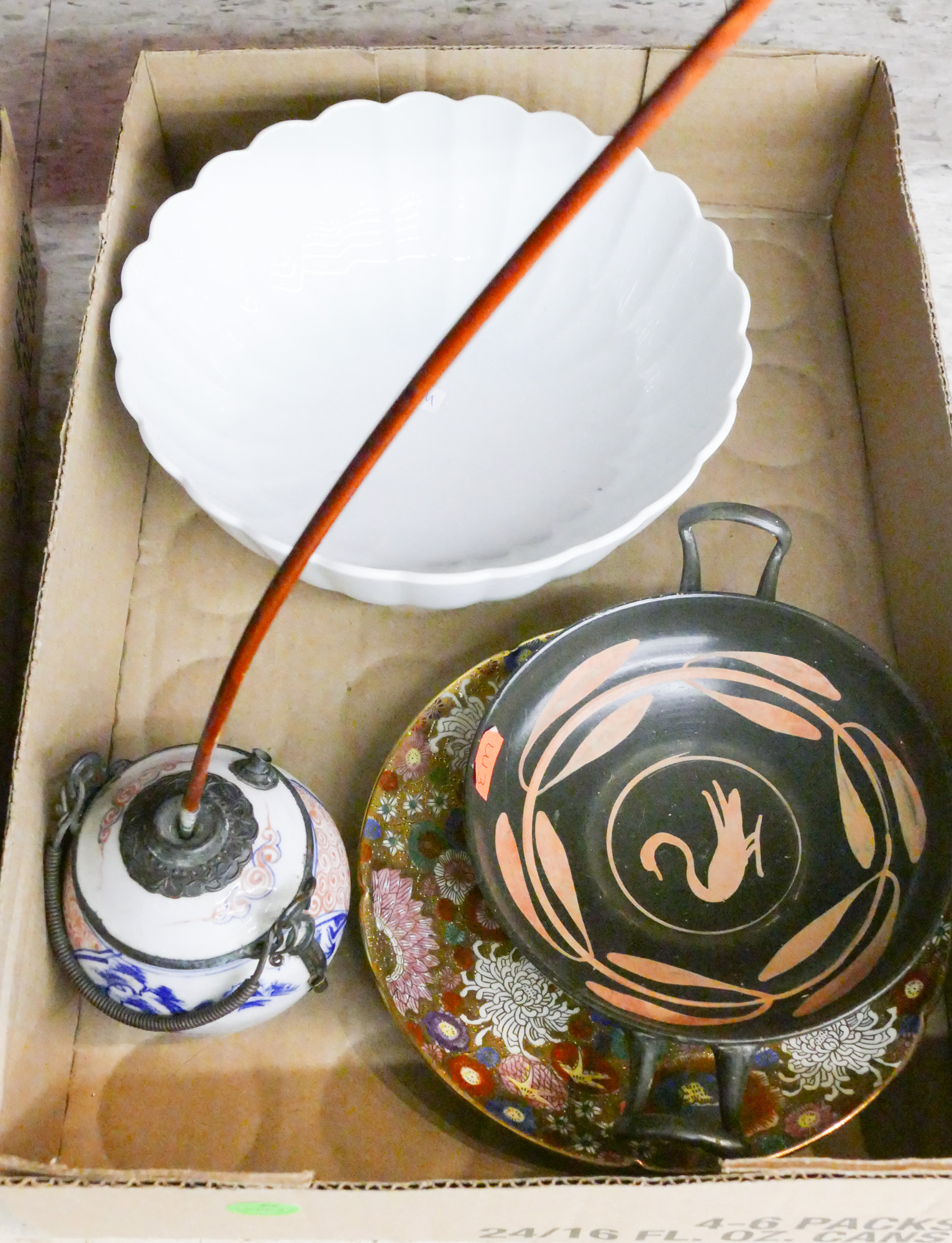 Box Chinese Porcelain Pipe etc.