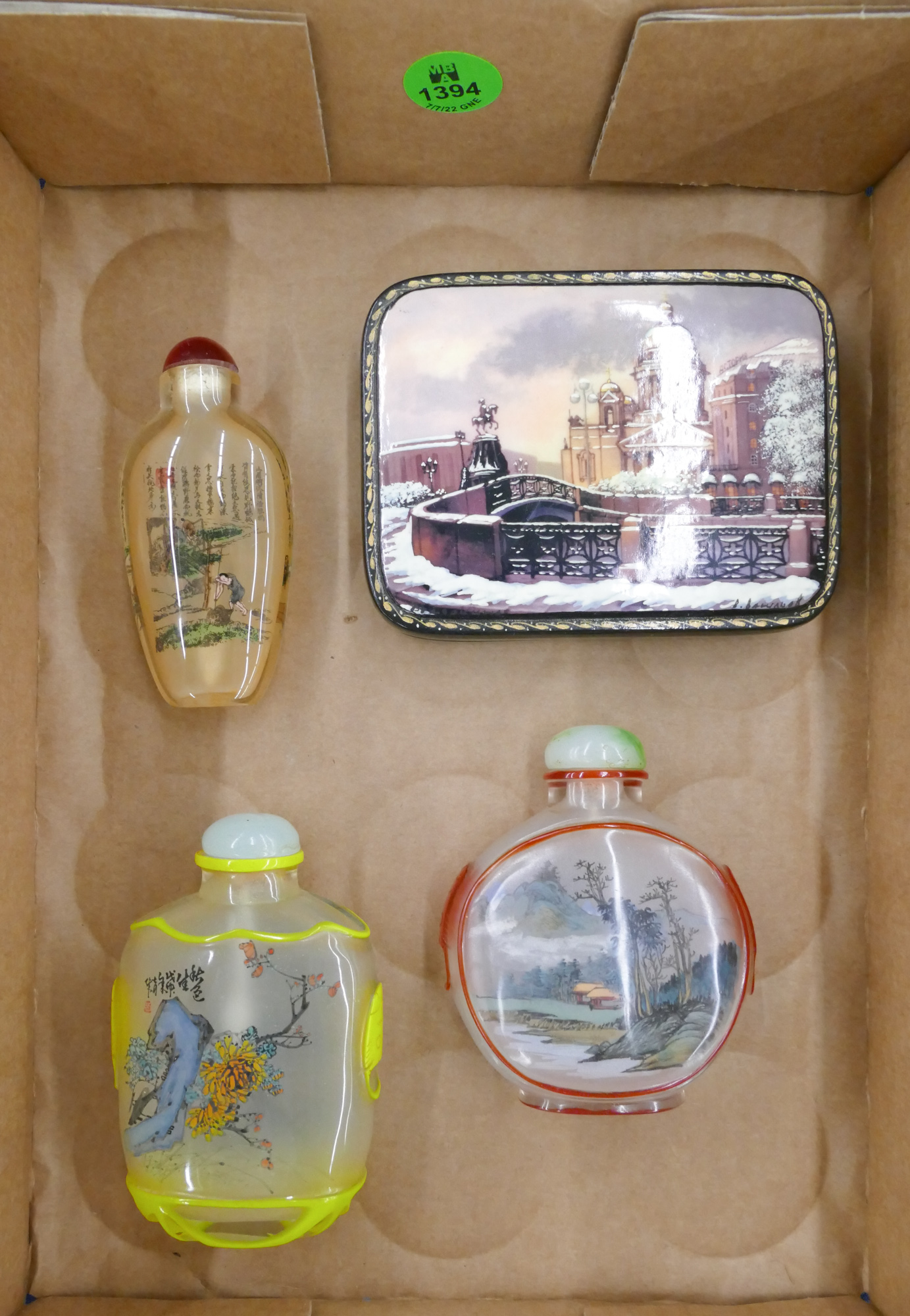 Box Chinese Snuff Bottles etc.