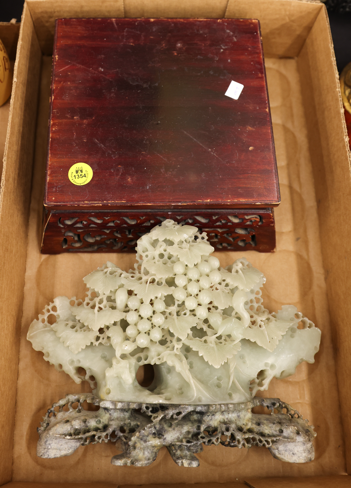 Box Chinese Soapstone Carving and