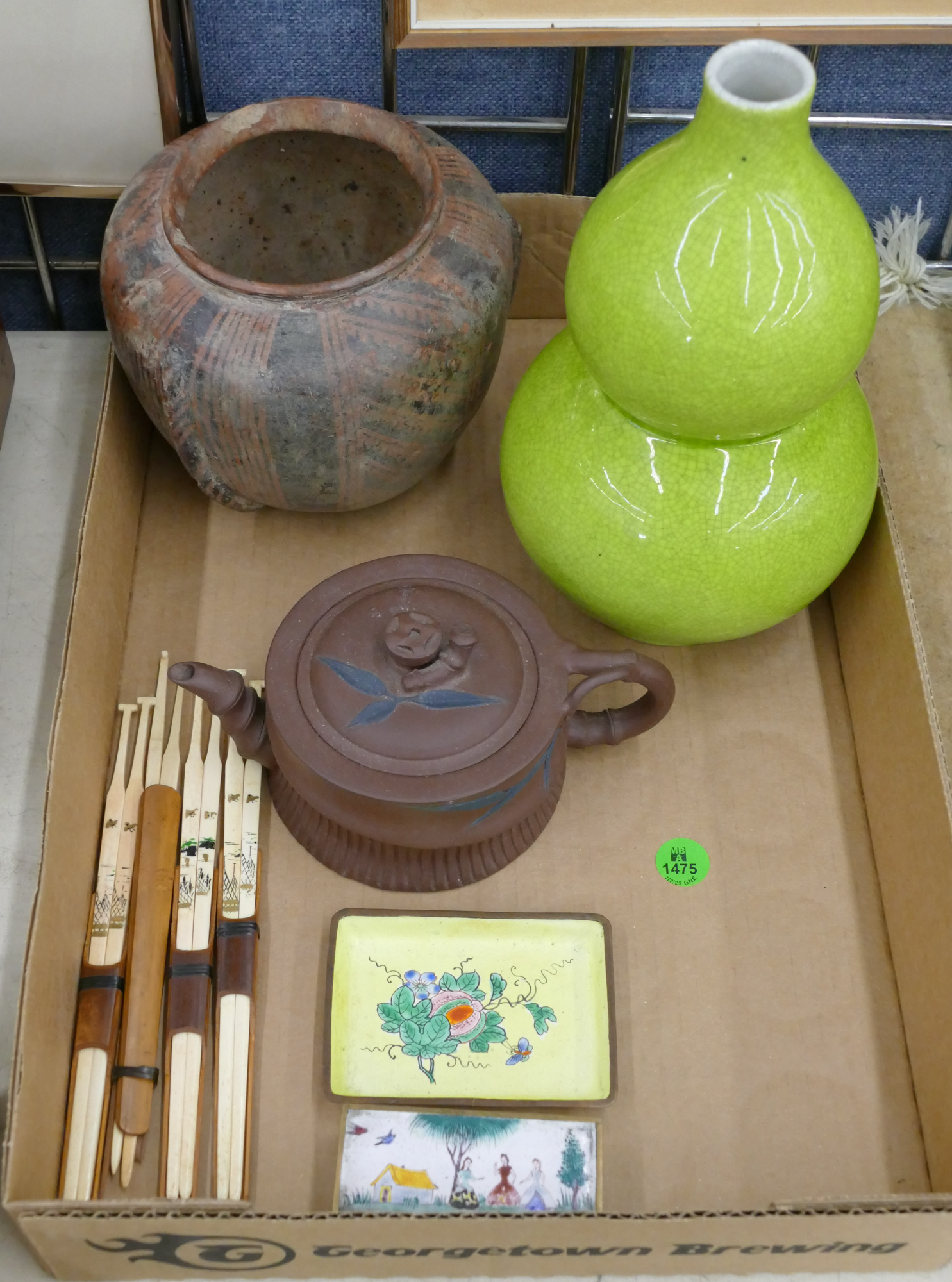 Box Chinese Yixing Teapot and