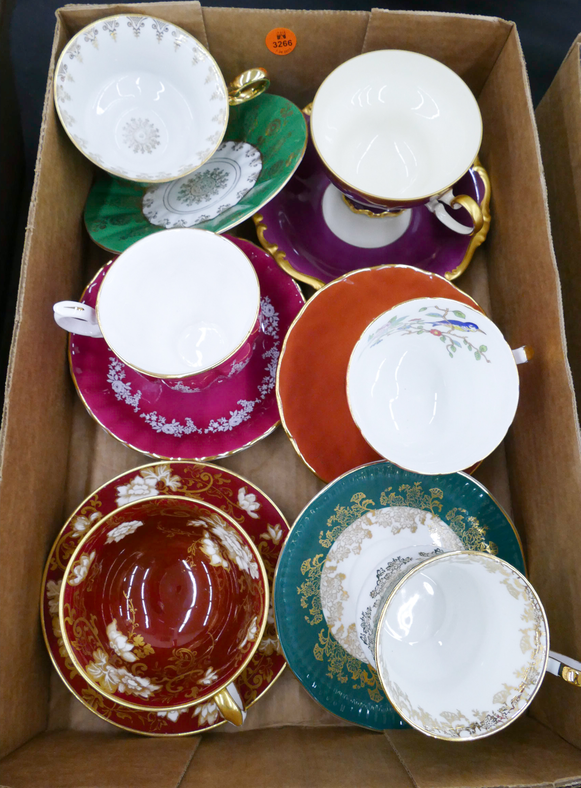 Box English Bone China Teacups &