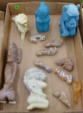 Box Ethnic Stone Idols- 13pc