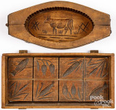 BOX FOR BUTTER PRINT MOLD, CA.