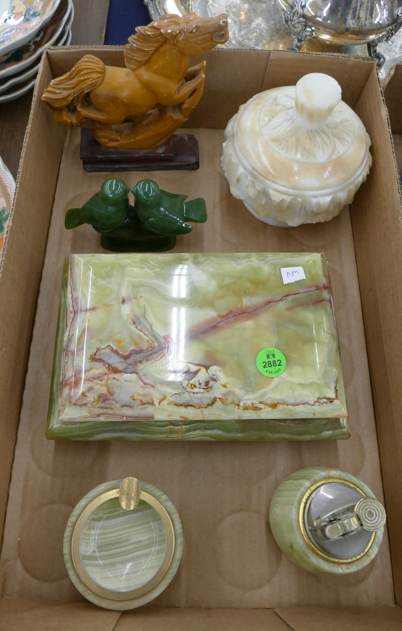 Box Italian Onyx Smoke Set Etc