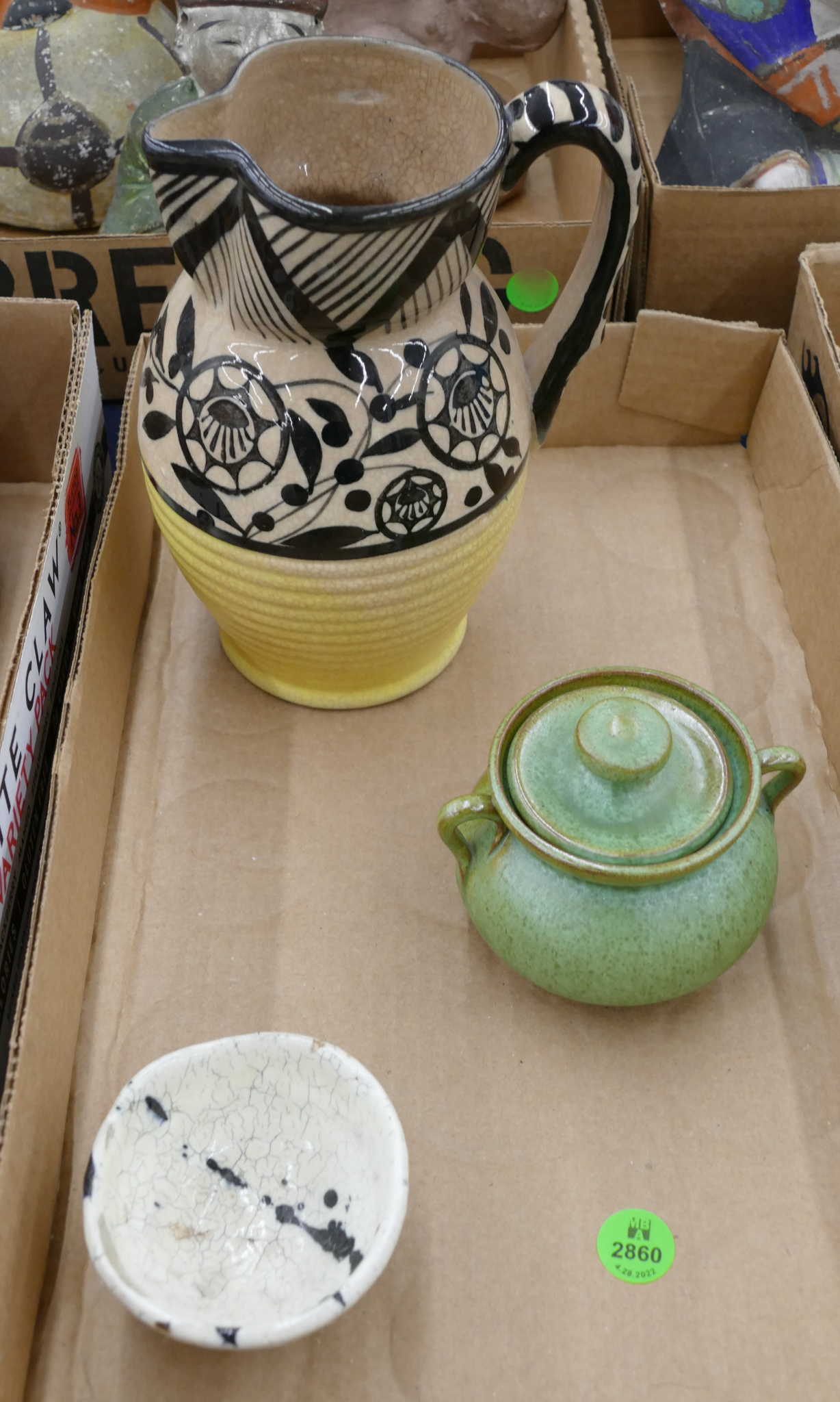 Box Japanese Pottery Pitcher Etc-