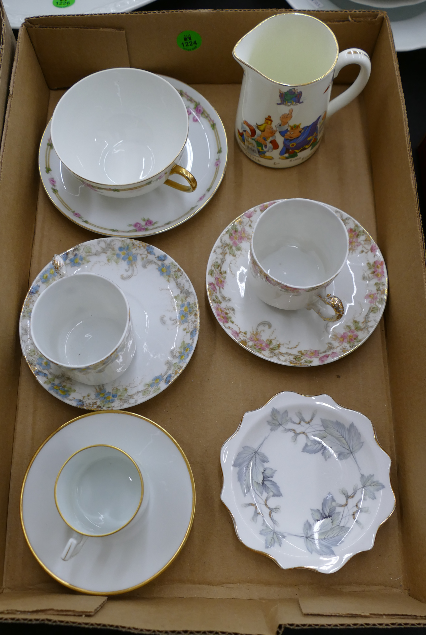 Box Limoge Cup Saucers etc.