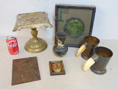 BOX LOT, GLASS RELIEF OF GRANT