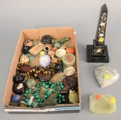 BOX LOT HAVING TIGER EYE AND M
