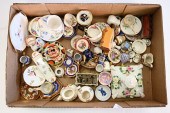 BOX LOT OF MINIATURE CHINA TEA