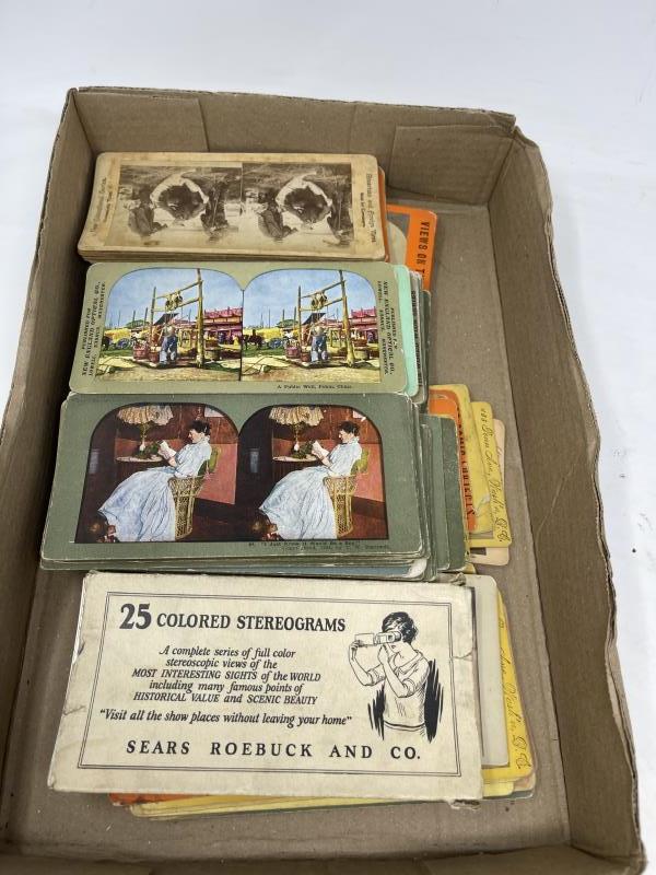 BOX LOT OF STEREOGRAPH CARDS 120