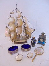BOX LOT, SHELL SAIL SHIP, SHEL