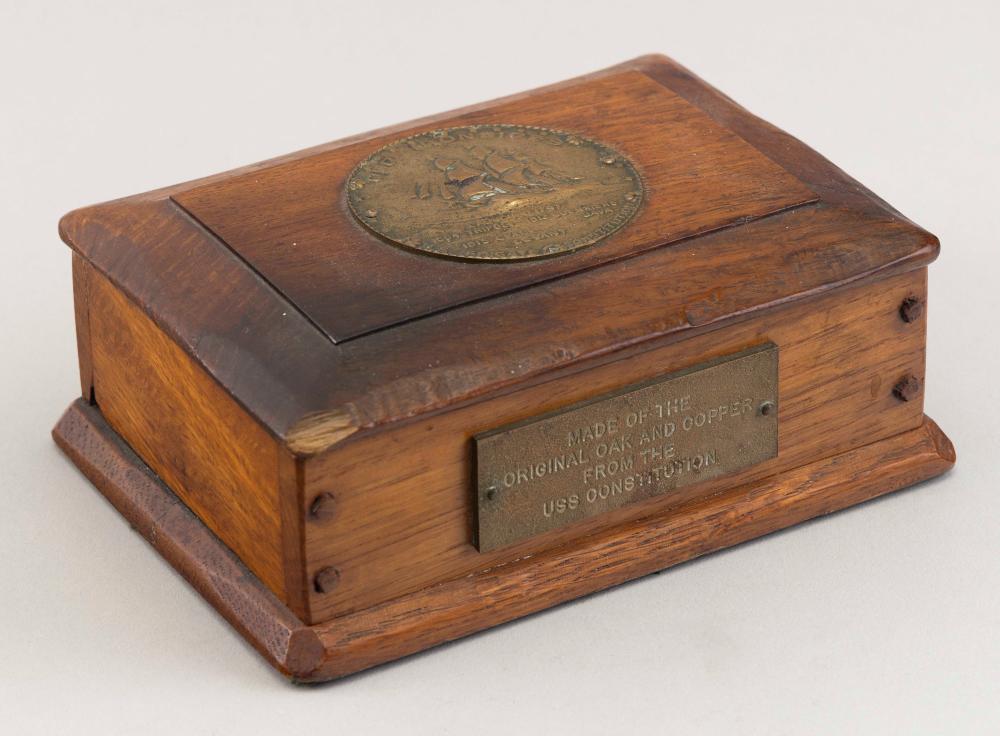BOX MADE FROM OAK AND COPPER FROM