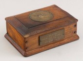 BOX MADE FROM OAK AND COPPER F