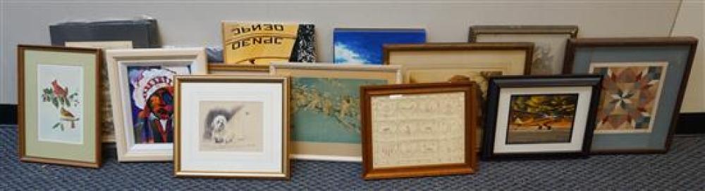BOX OF ASSORTED WORKS OF ARTBox