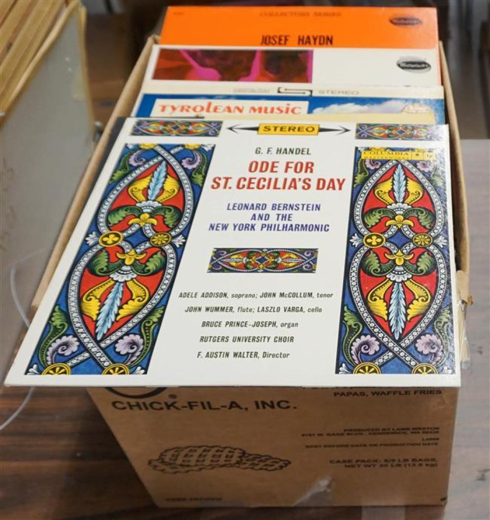 BOX OF CLASSICAL LP RECORDSBox of