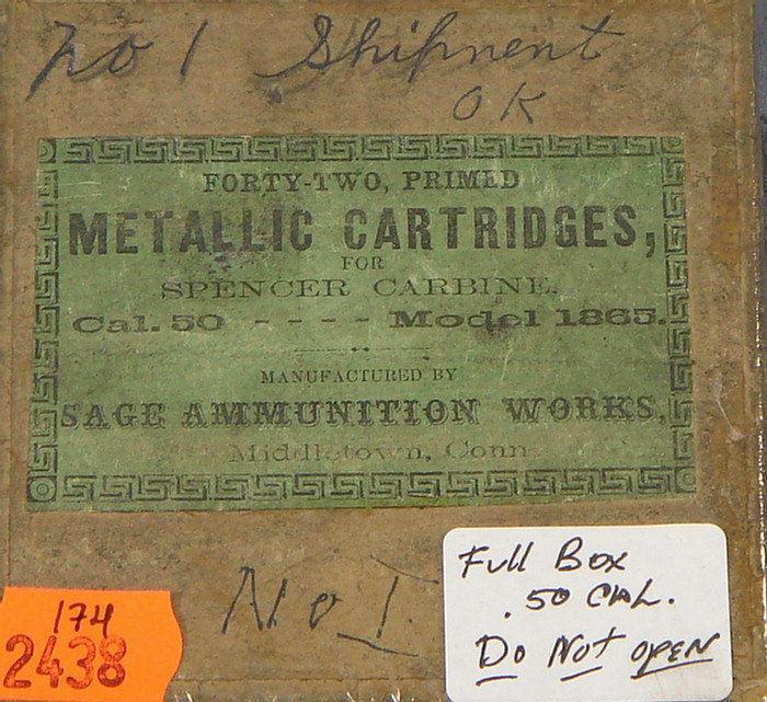 Box of "forty-two"  primed metallic