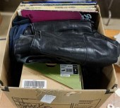 BOX OF LEATHER PANTS, SKIRT, P