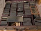 BOX OF MAGIC LANTERN SLIDES AN