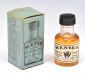 BOX OF "NYE CLOCK OIL", UNOPEN
