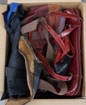 BOX OF PURSES AND HANDBAGSBox