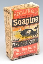 BOX OF "SOAPINE", BY KENDALL M