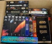 BOX OF VHS TAPES, INCLUDING ST