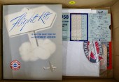 Box Old Airline Paper Etc.