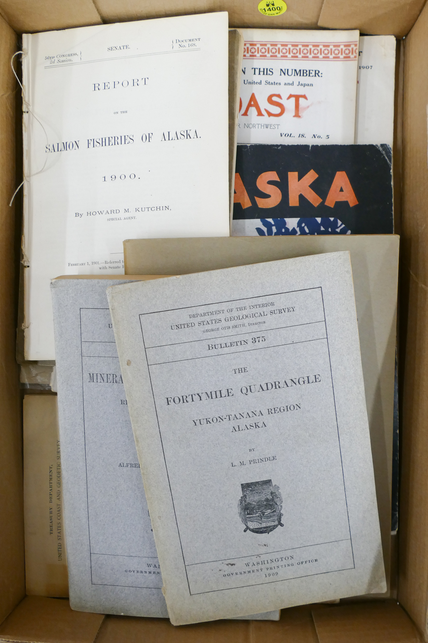 Box Old Alaska Books & Pamphlets