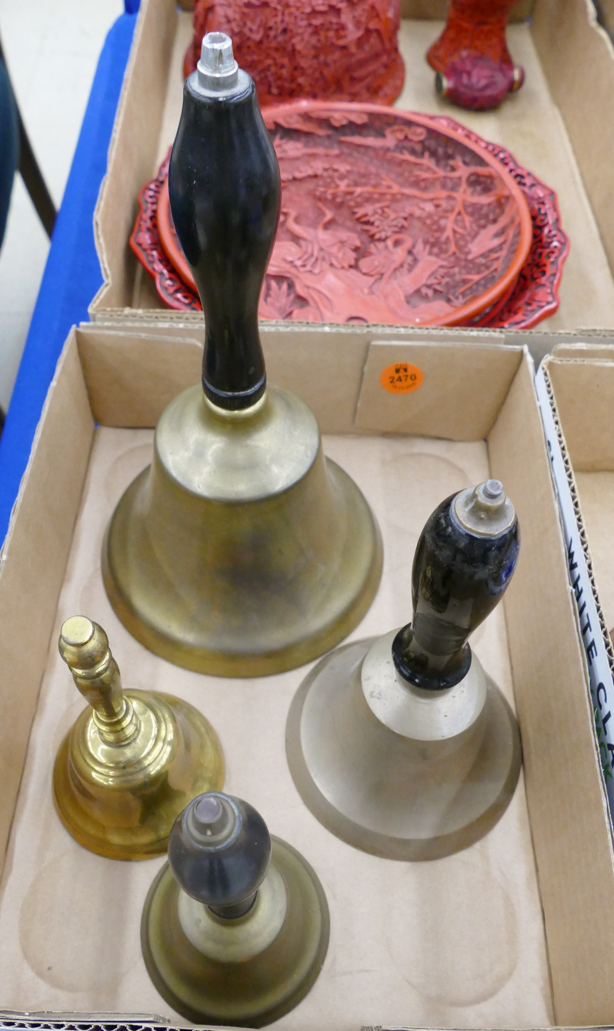 Box Old Brass Graduated Bells