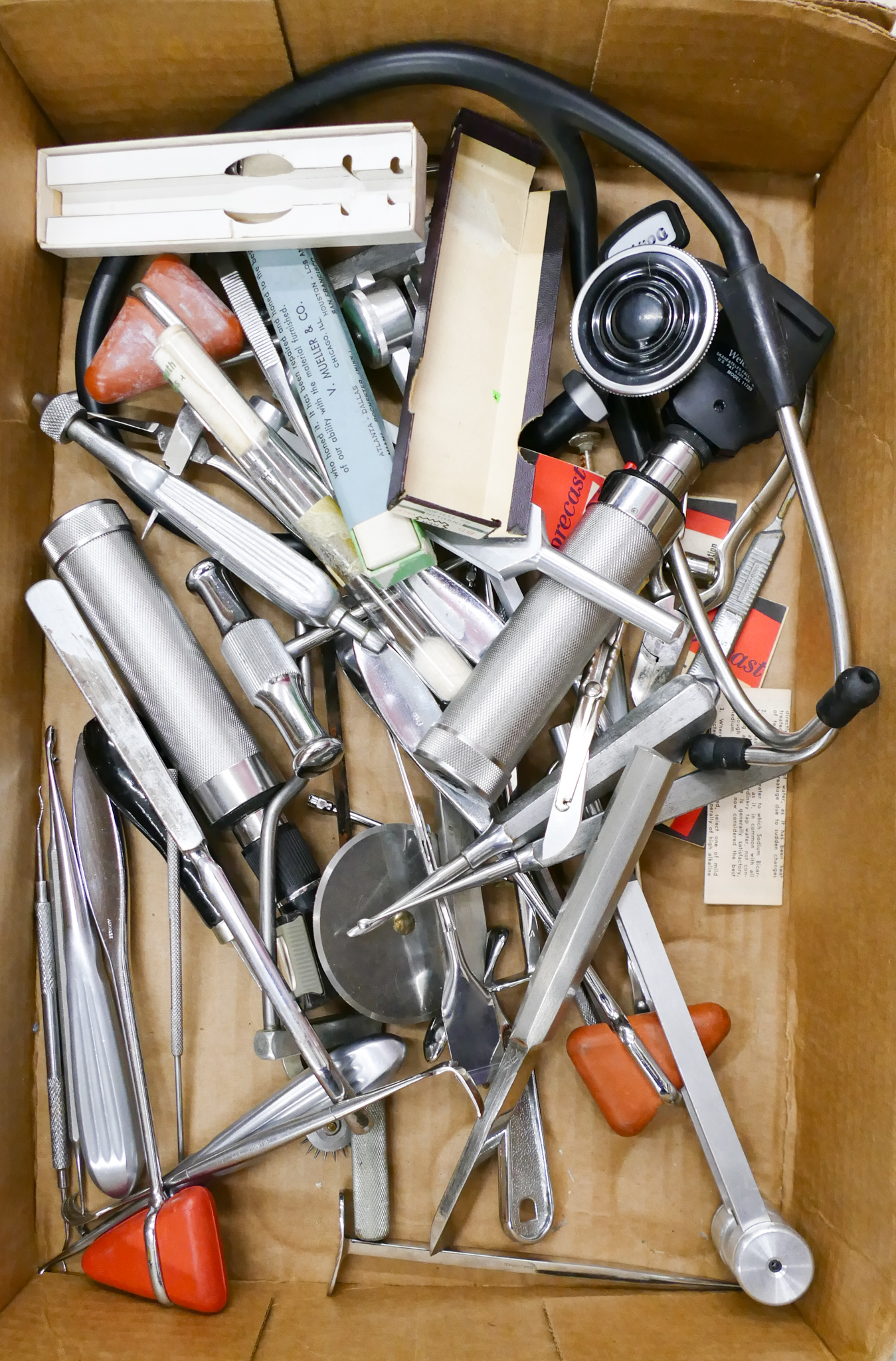 Box Old Dental Tools