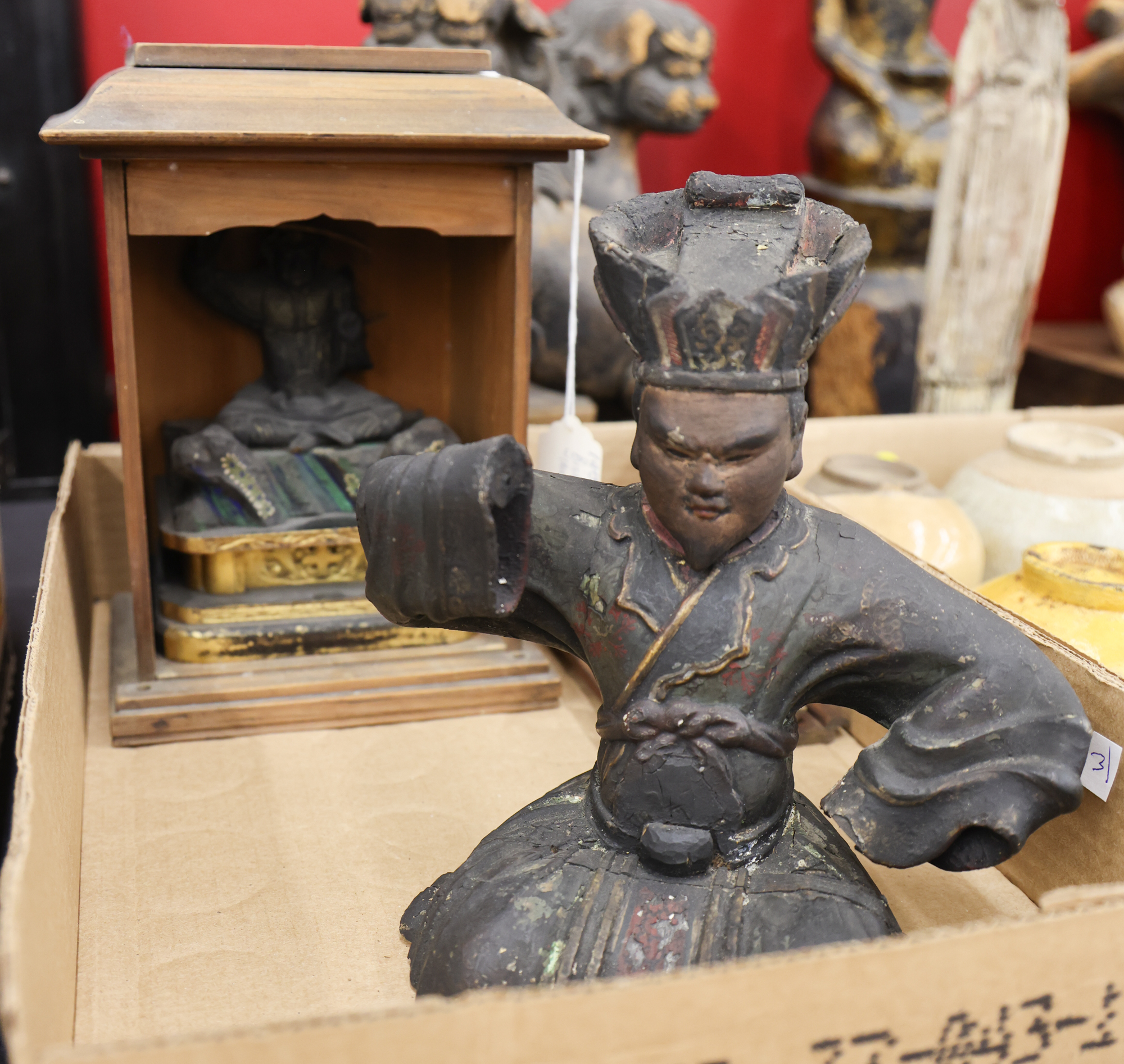 Box Old Japanese Zushi Shrine etc.