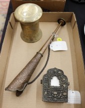 Box Old Tibetan Copper Horn, G