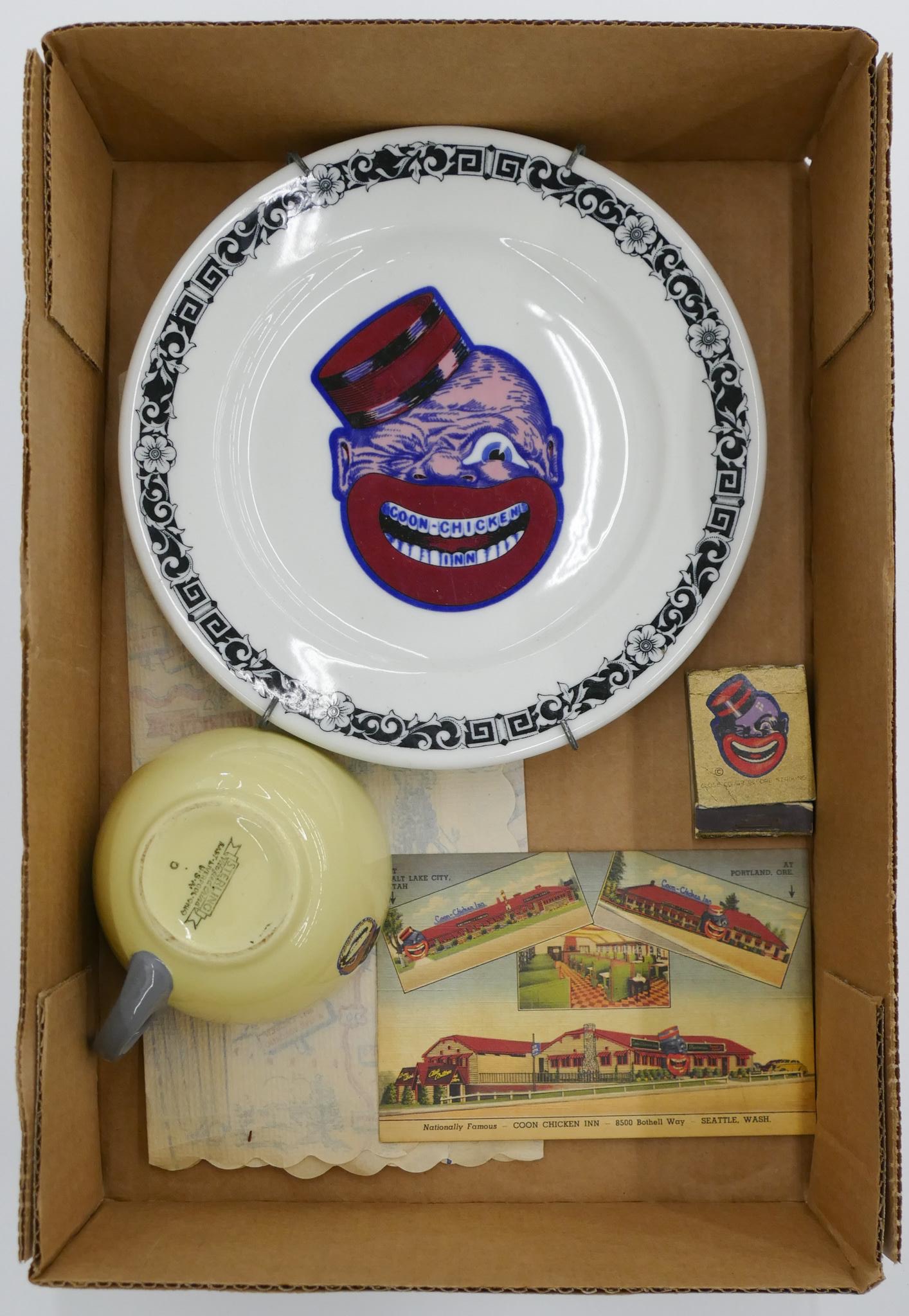 Box Original Coon Chicken Inn Plate