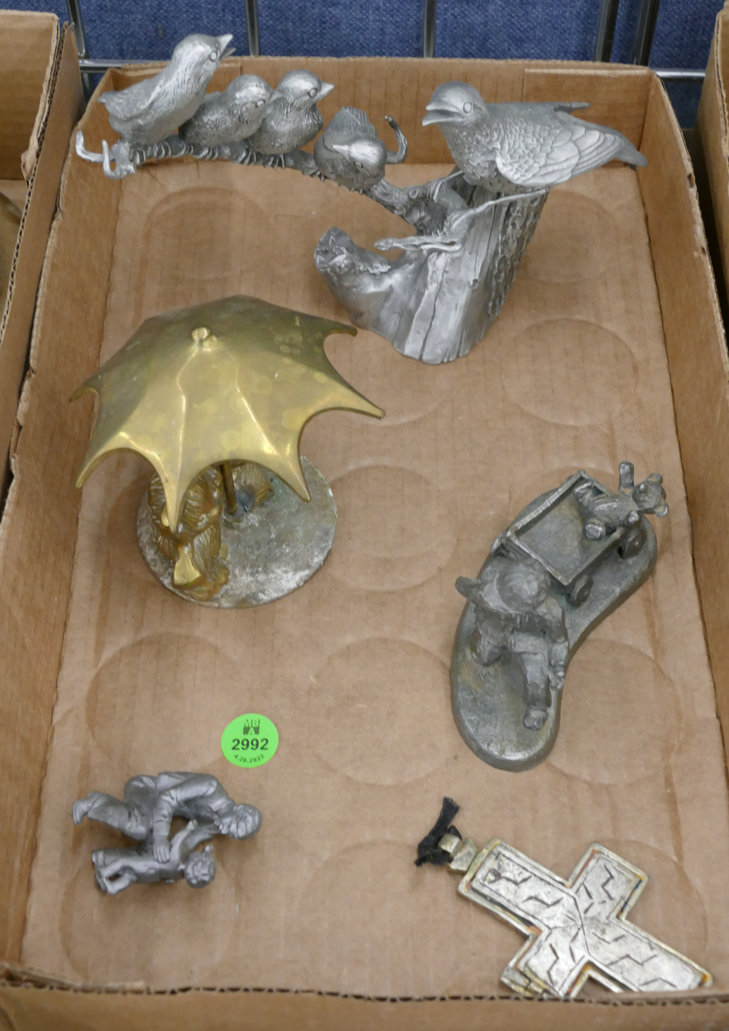 Box Pewter Small Sculptures