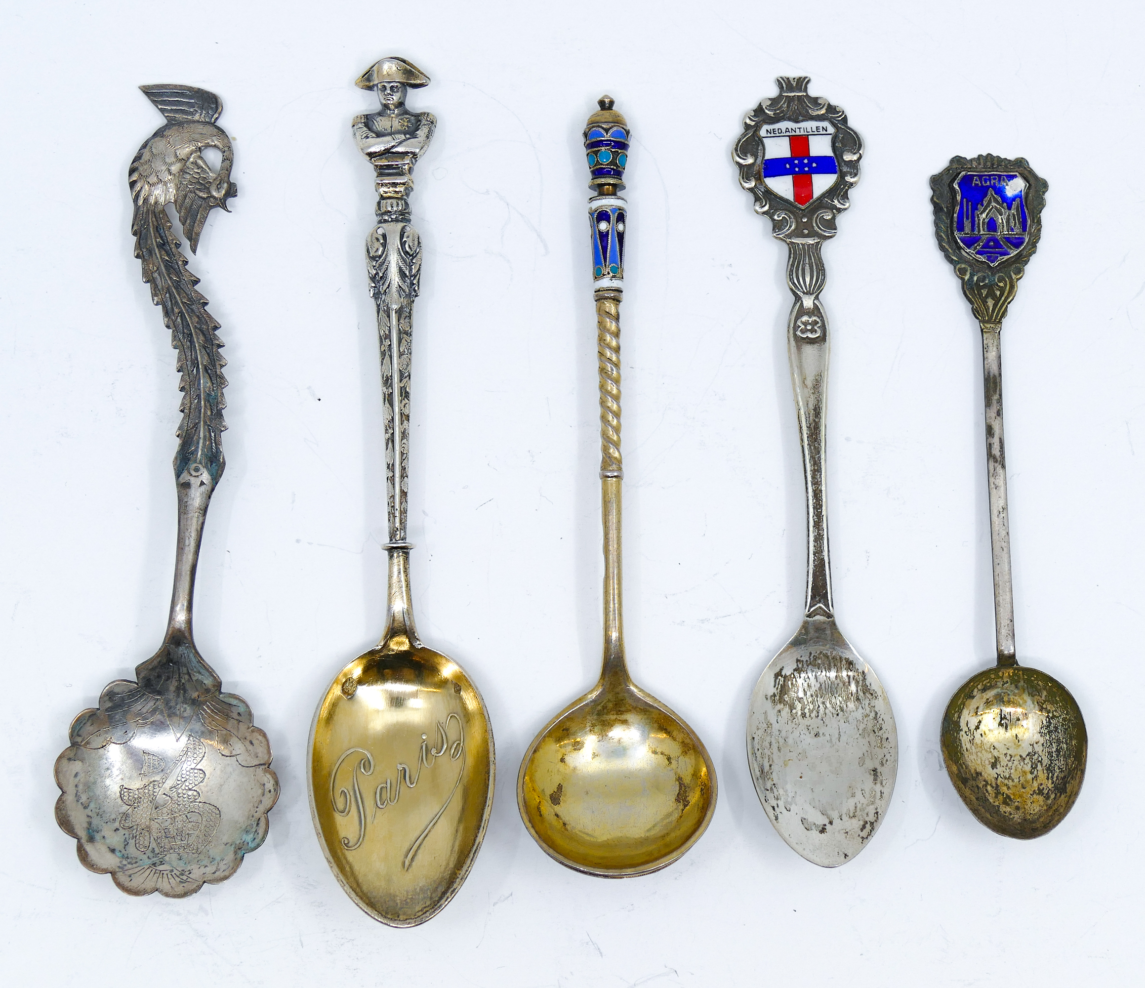 Box Russian Sterling Spoon etc. -