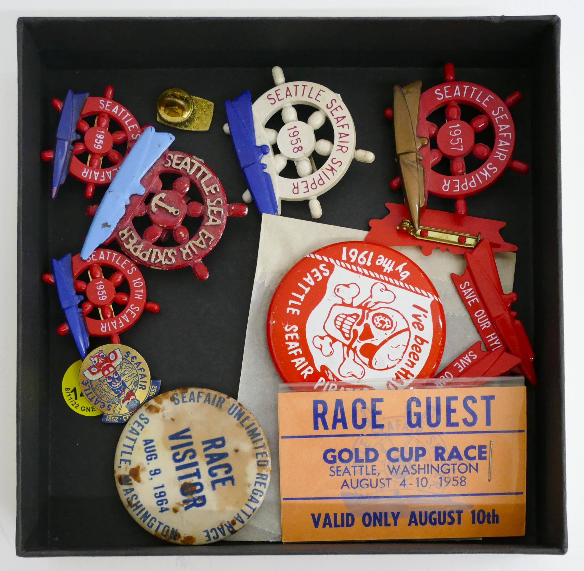 Box Seattle Seafair Buttons