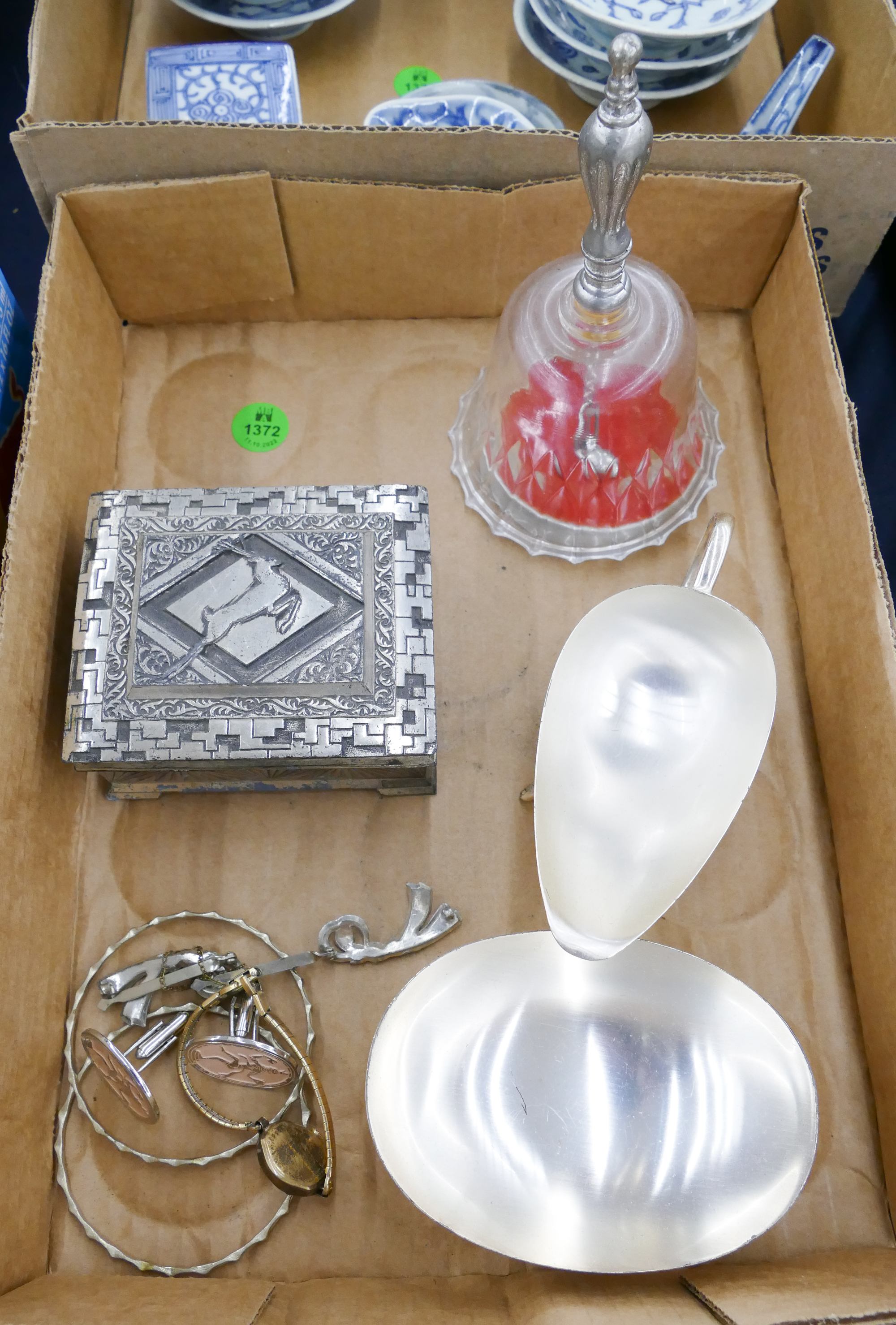 Box Silverplate Items Etc