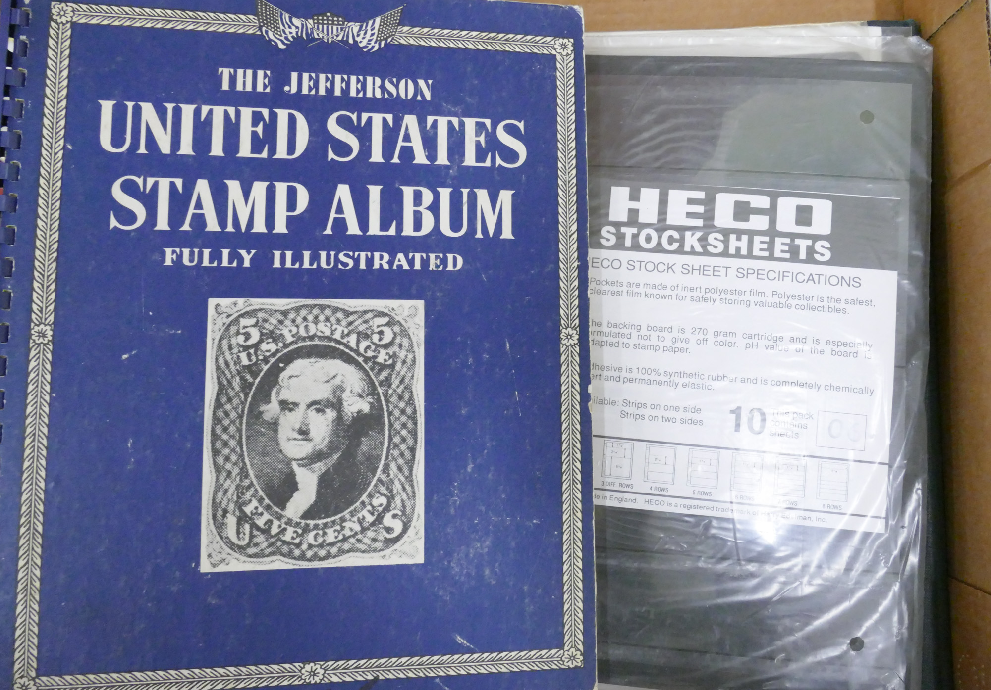 Box Stamp Collecting Supplies
