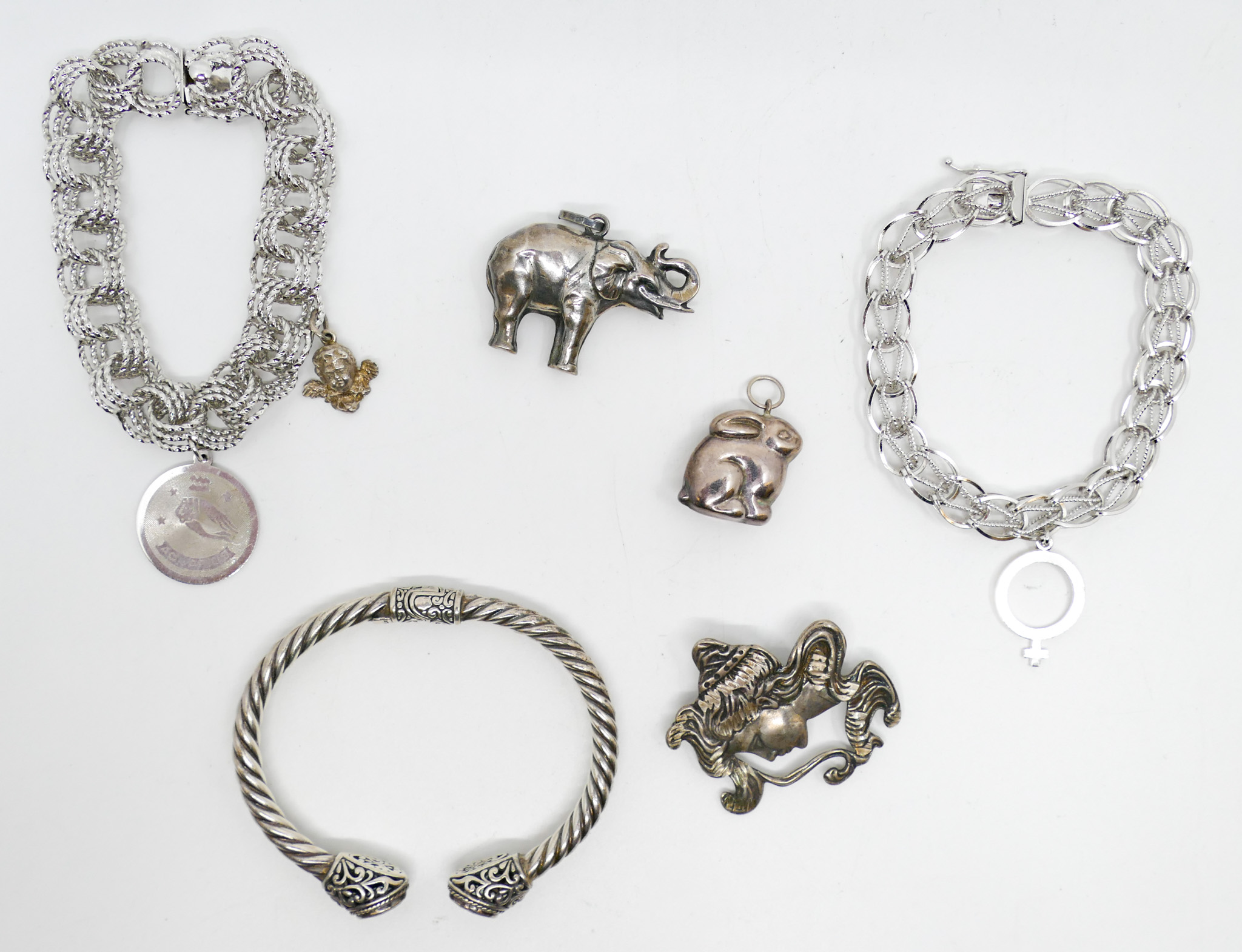 Box Sterling Bracelets & Brooches