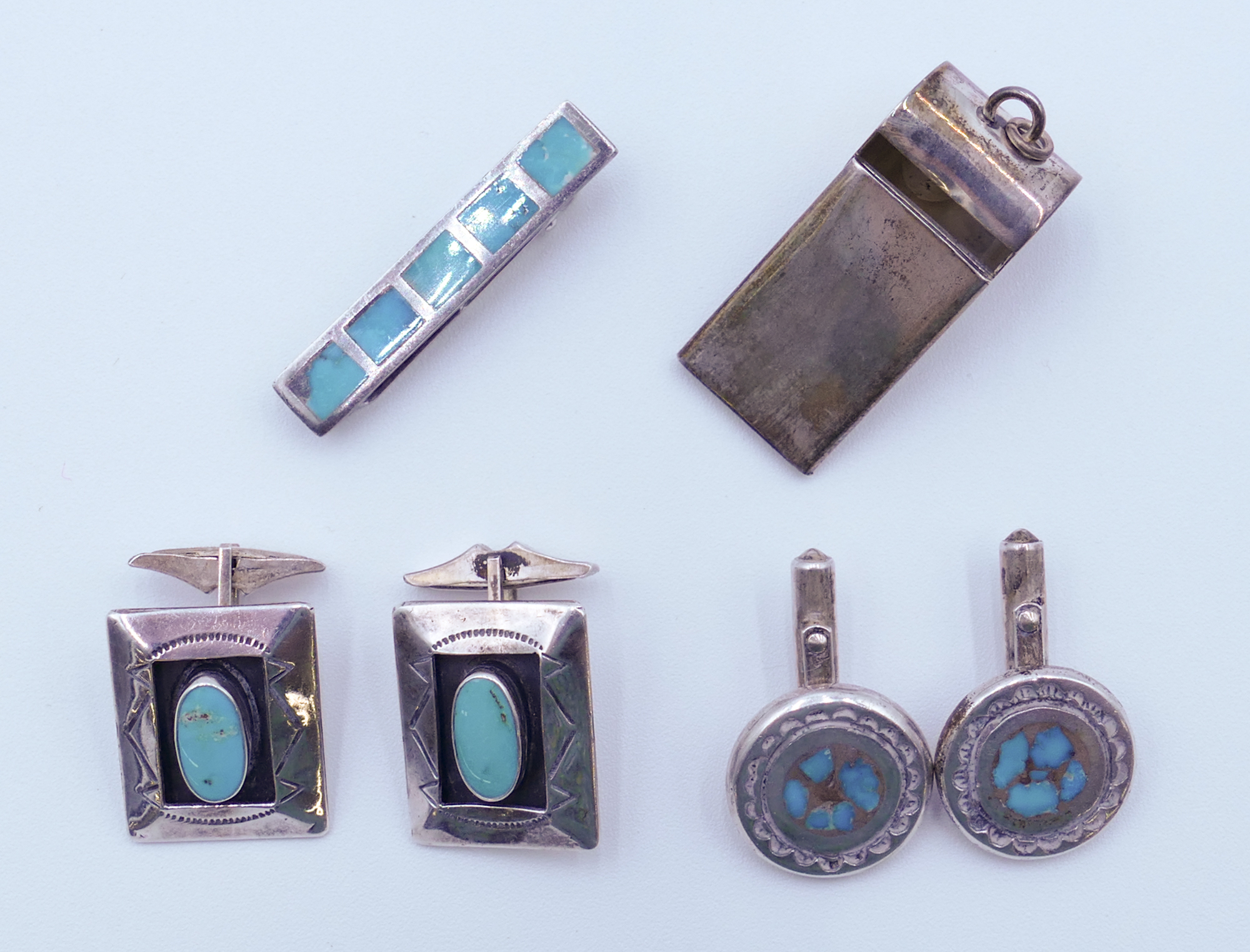 Box Sterling Cufflinks & Whistle
