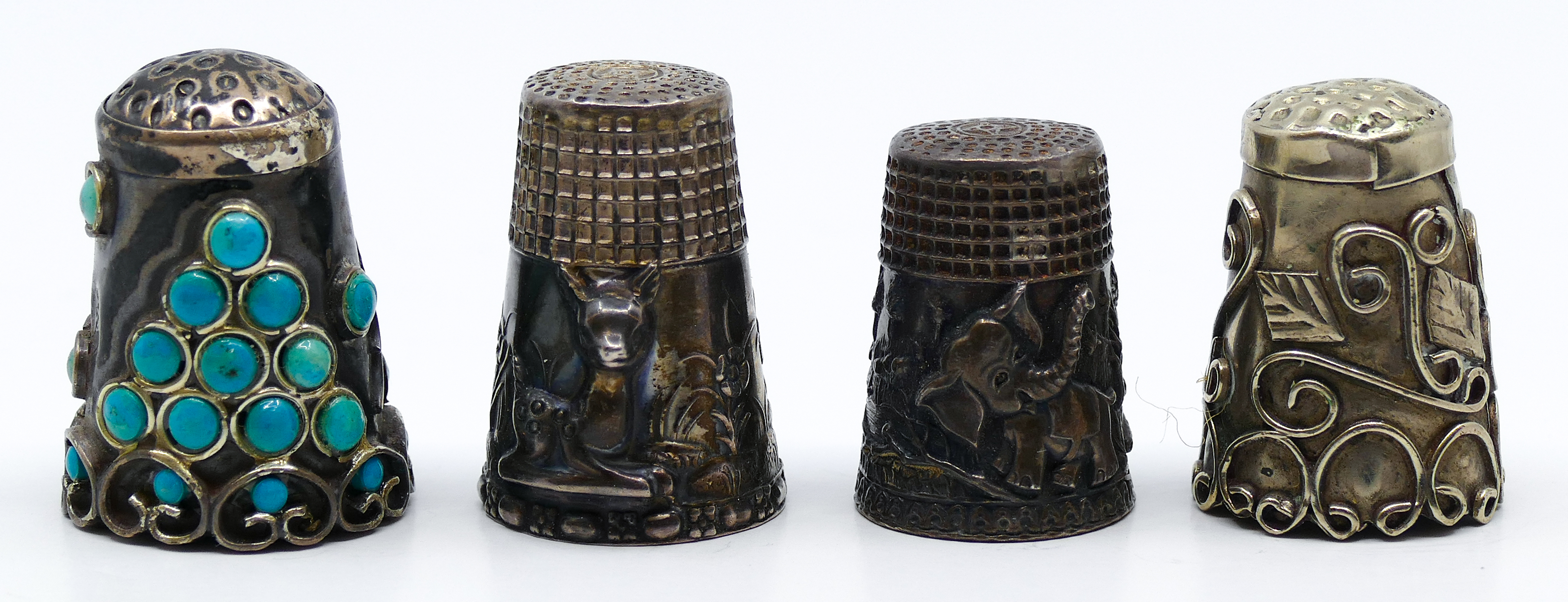 Box Sterling Thimbles 4pc