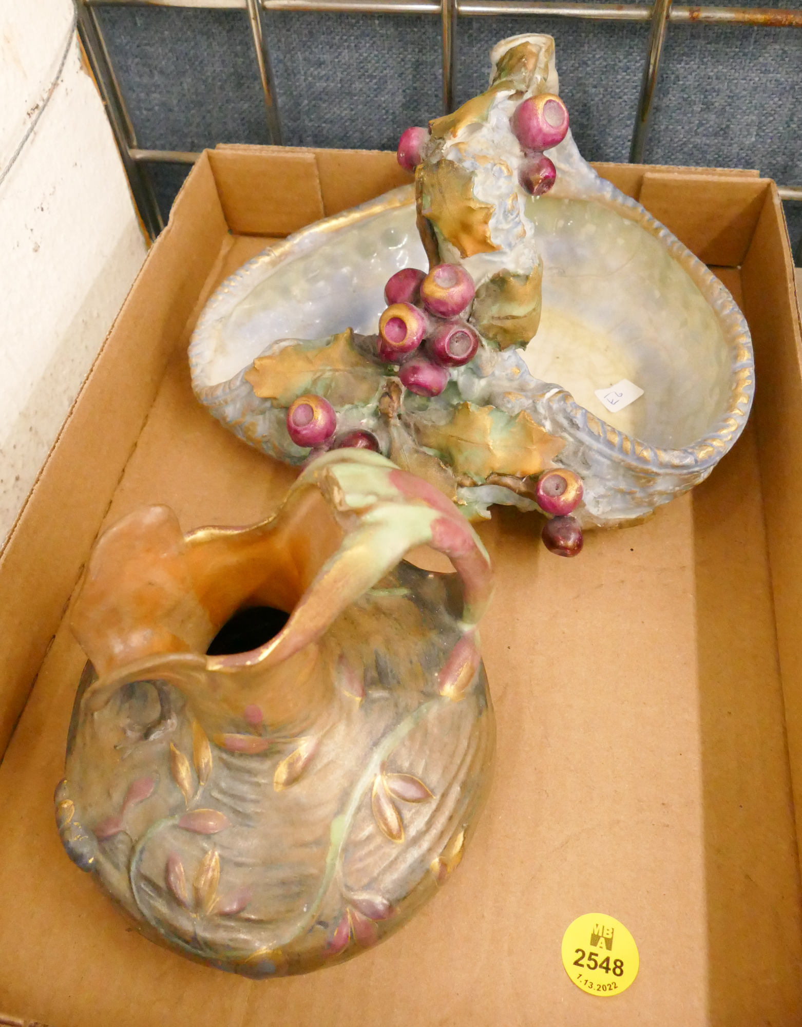 Box Teplitz Amphora Pottery- AS IS