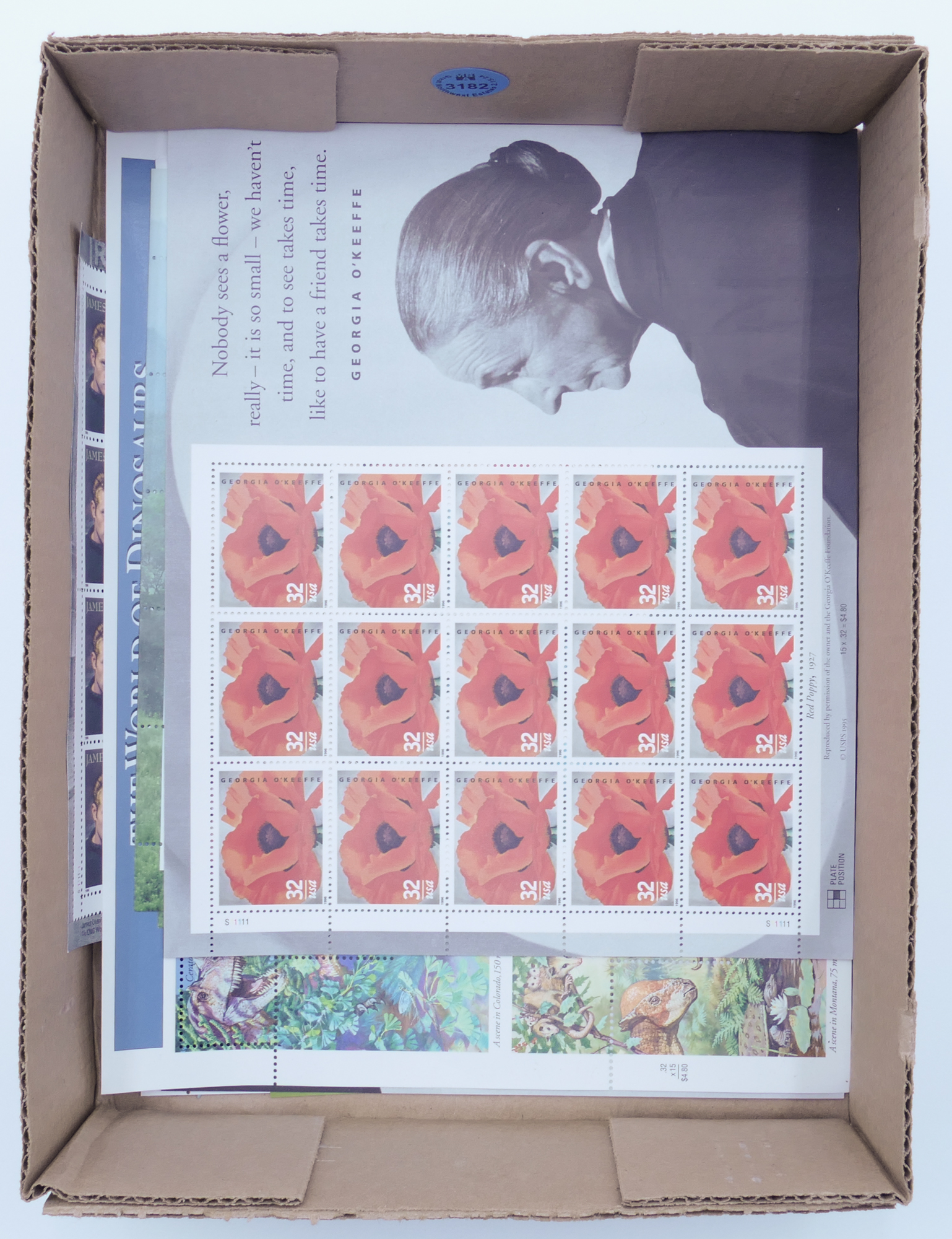 Box US 32 Cent Unused Stamps -